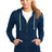 District Juniors Core Fleece Full-Zip Hoodie. DT290 District