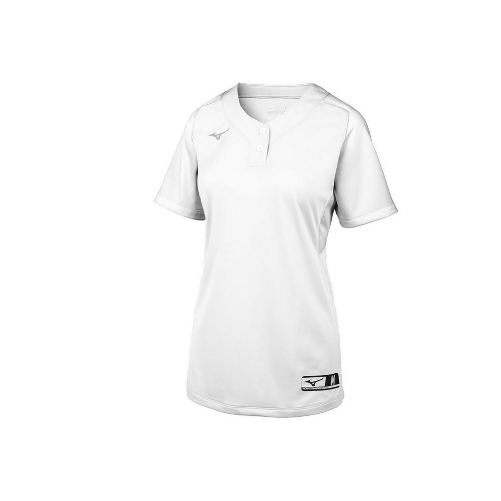 Mizuno Youth Aerolite 2-Button Softball Jersey Mizuno