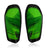 Vizari Aptos Soccer Shin Guard with Sleeve-Green/Black Vizari