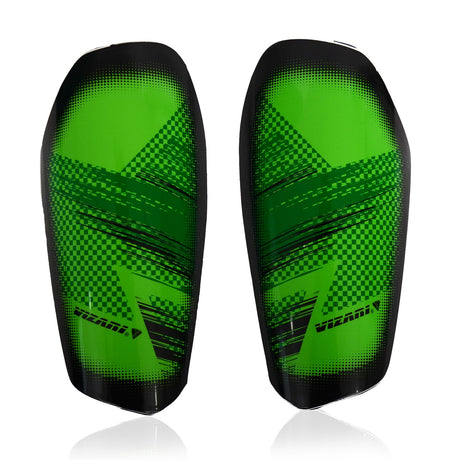 Vizari Aptos Soccer Shin Guard with Sleeve-Green/Black Vizari