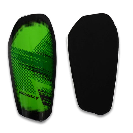 Vizari Aptos Soccer Shin Guard with Sleeve-Green/Black Vizari