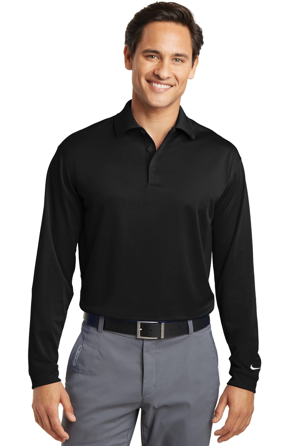 Nike Men's Long Sleeve Dri-FIT Stretch Tech Polo. 466364 Nike