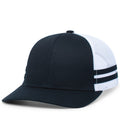 Pacific Headwear Low-Profile Stripe Trucker Cap Pacific Headwear