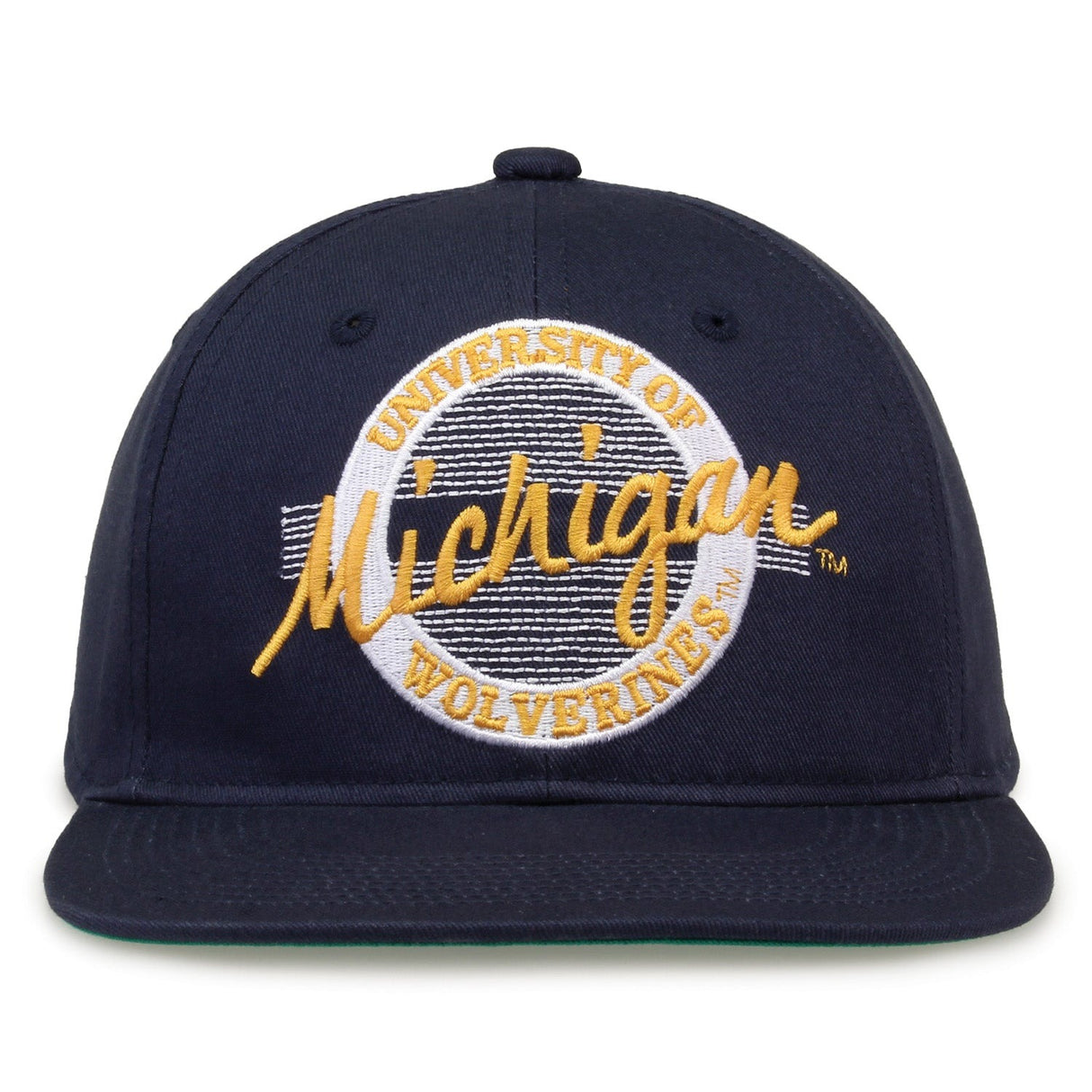 The Game Headwear Michigan Retro Circle Snapback Hat