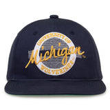 The Game Headwear Michigan Retro Circle Snapback Hat