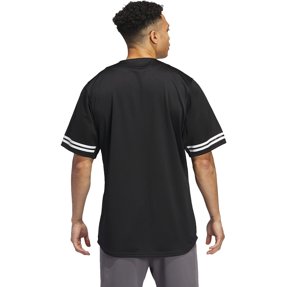 adidas Men's Branded Full Button Baseball Jersey adidas