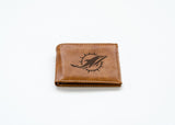 Rico Industries NFL  Miami Dolphins  Laser Engraved Billfold Wallet-2