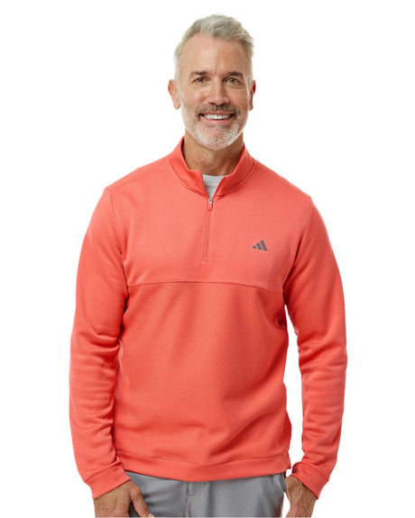 adidas Men's Ultimate365 Textured Quarter-Zip Pullover Adidas