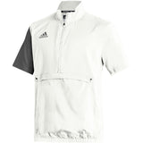 adidas Men's Stadium 1/4 Zip Woven Short Sleeve Jacket
