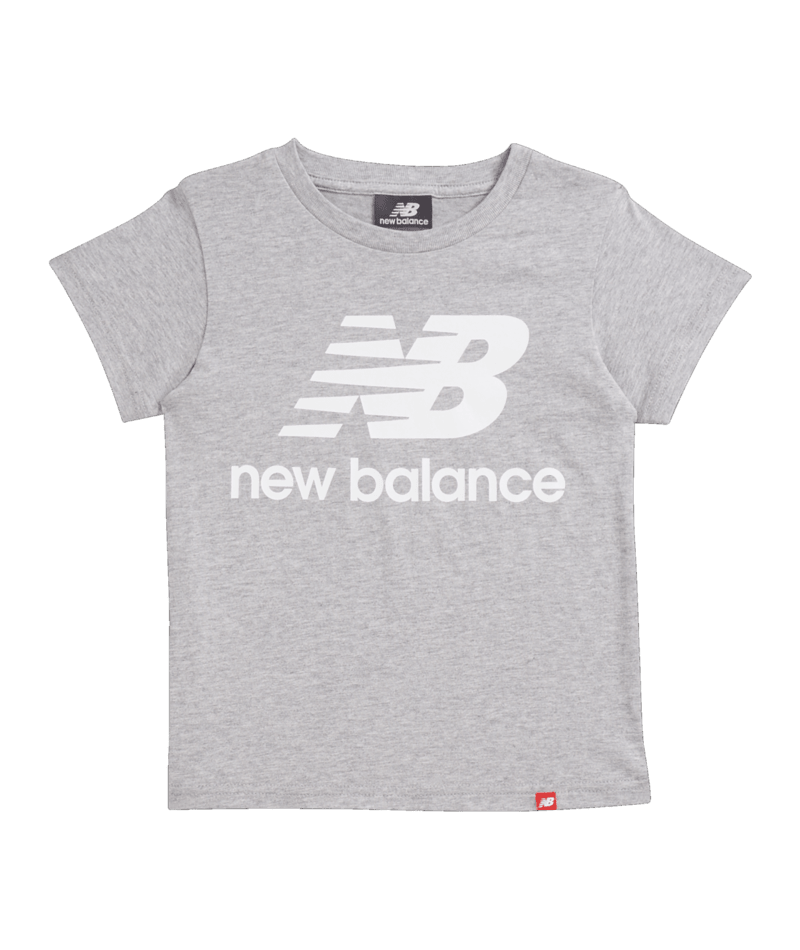 New Balance Youth Essentials Stacked Logo Tee