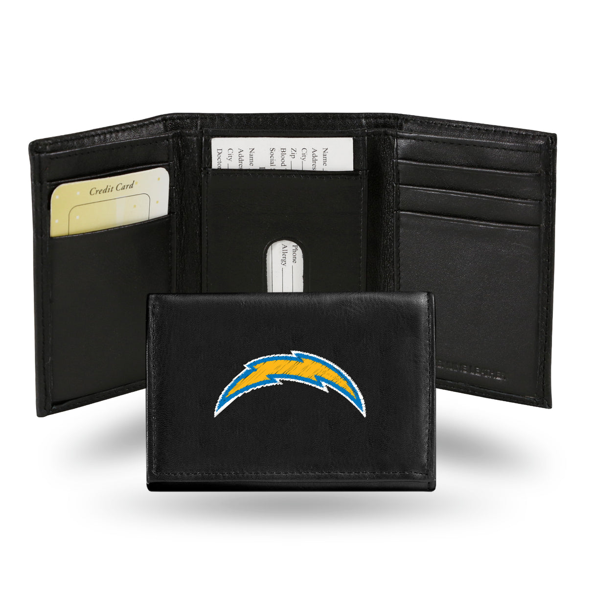 NFL Los Angeles Chargers Tri-Fold Wallet Fan Gear NFL Los Angeles Chargers