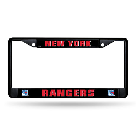 NHL New York Rangers Black Chrome License Plate Frame Fan Gear NHL New York Rangers