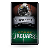NFL Jacksonville Jaguars Large Metal Sign Fan Gear NFL Jacksonville Jaguars