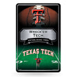NCAA Texas Tech Red Raiders Large Metal Sign Fan Gear NCAA Texas Tech Red Raiders