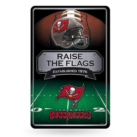 NFL Tampa Bay Buccaneers Large Metal Sign Fan Gear NFL Tampa Bay Buccaneers