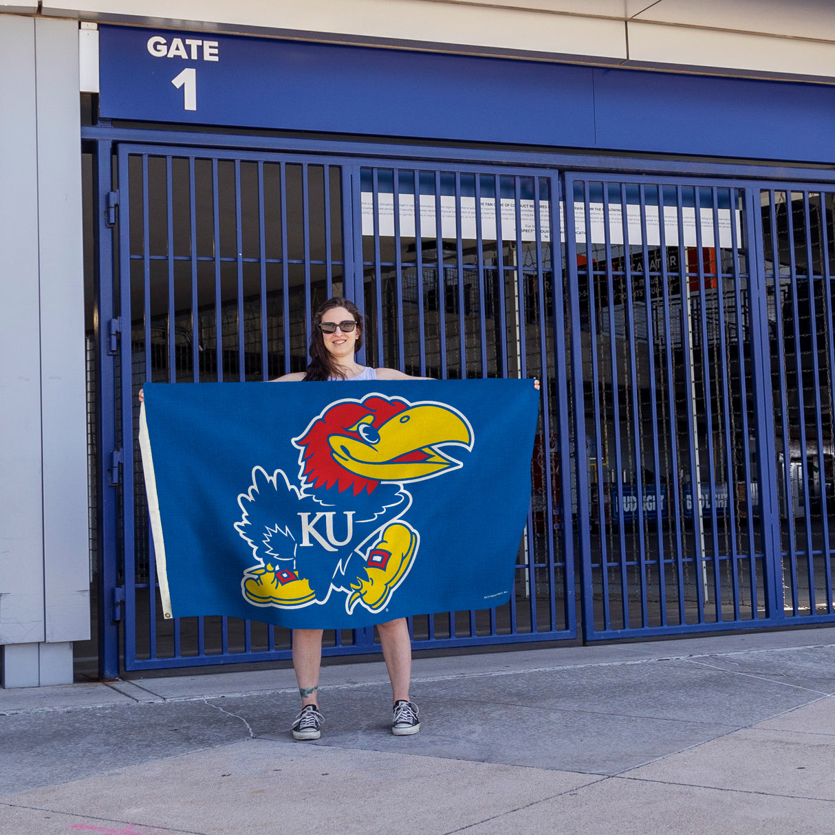 NCAA Kansas Jayhawks 3x5 Banner Flag Fan Gear NCAA Kansas Jayhawks