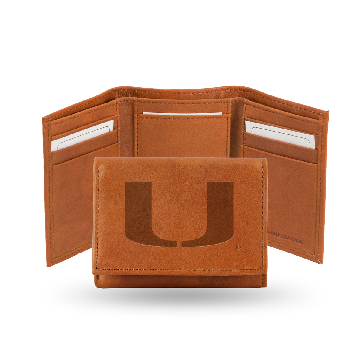 NCAA Miami Hurricanes - The U Embossed Tri-Fold Wallet Fan Gear NCAA Miami Hurricanes