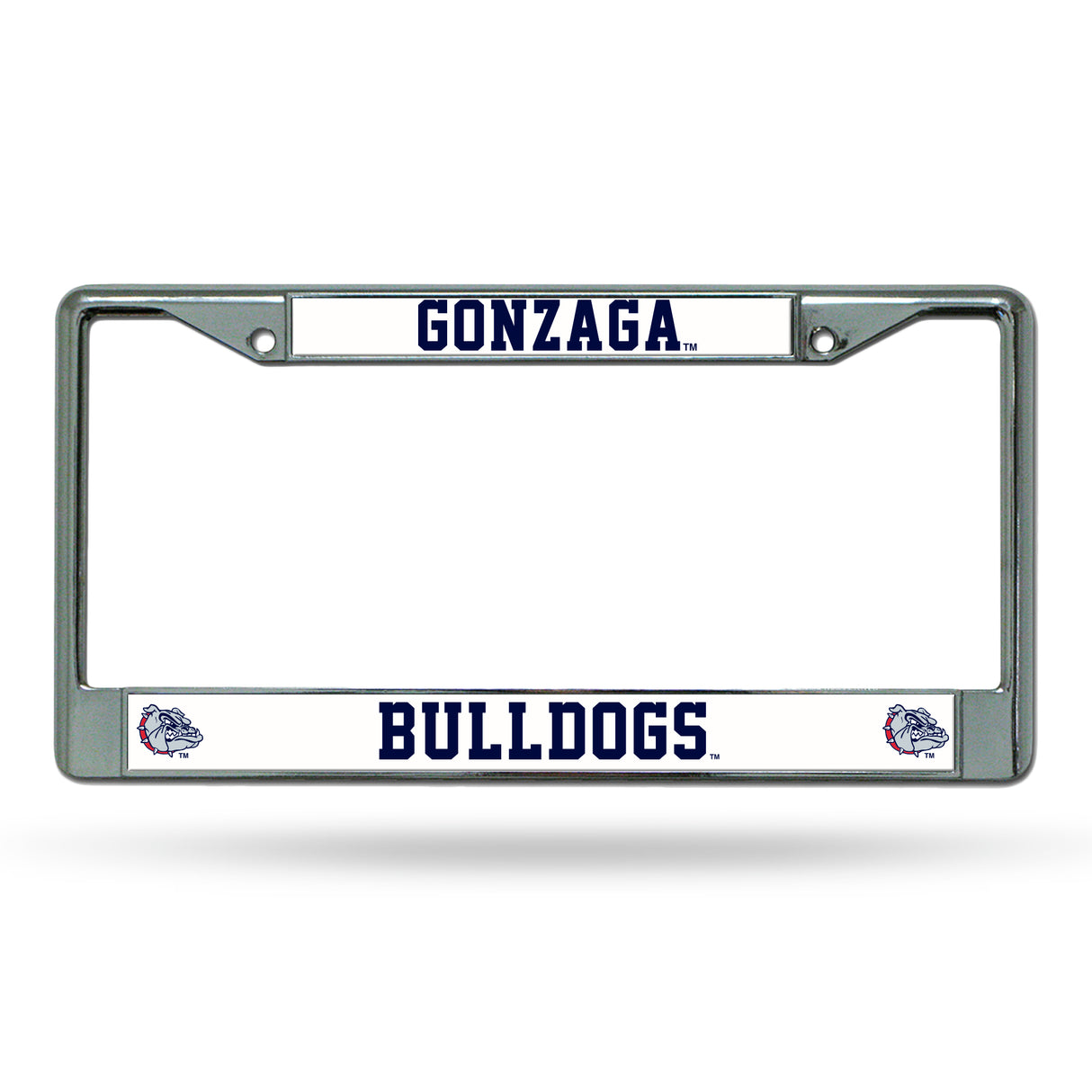 NCAA Gonzaga Bulldogs - Zags Chrome License Plate Frame Fan Gear NCAA Gonzaga Bulldogs