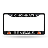 NFL Cincinnati Bengals Black Chrome License Plate Frame Fan Gear NFL Cincinnati Bengals