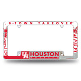 NCAA Houston Cougars All Over Chrome Frame Fan Gear NCAA Houston Cougars