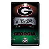 NCAA Georgia Bulldogs Large Metal Sign Fan Gear NCAA Georgia Bulldogs