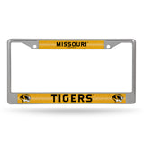 NCAA Missouri Tigers Chrome Glitter License Plate Frame Fan Gear NCAA Missouri Tigers