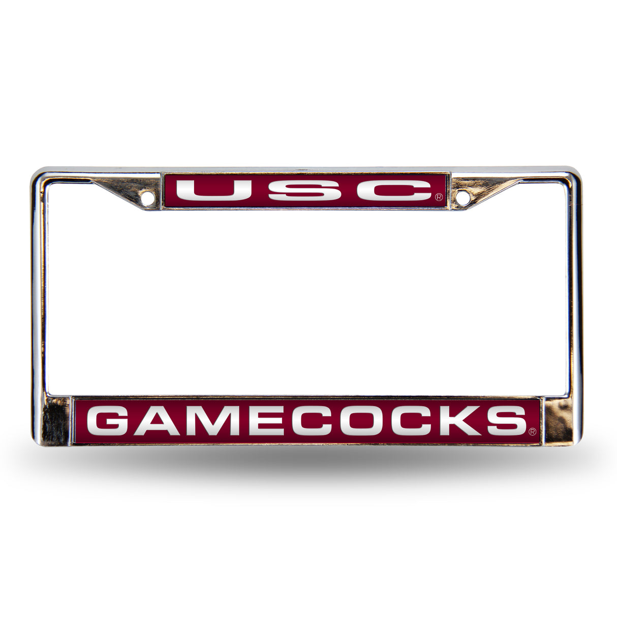 NCAA South Carolina Gamecocks Laser Cut Chrome License Plate Frame Fan Gear NCAA South Carolina Gamecocks