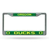 NCAA Oregon Ducks Chrome Glitter License Plate Frame Fan Gear NCAA Oregon Ducks