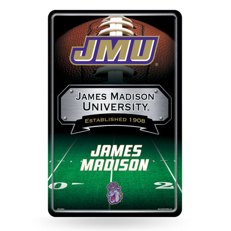NCAA James Madison Dukes Large Metal Sign Fan Gear NCAA James Madison Dukes