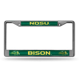 NCAA North Dakota State Bisons Chrome Glitter License Plate Frame Fan Gear NCAA North Dakota State Bisons