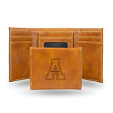 NCAA Appalachian State Mountaineers Laser Engraved Tri-Fold Wallet Fan Gear NCAA Appalachian State Mountaineers