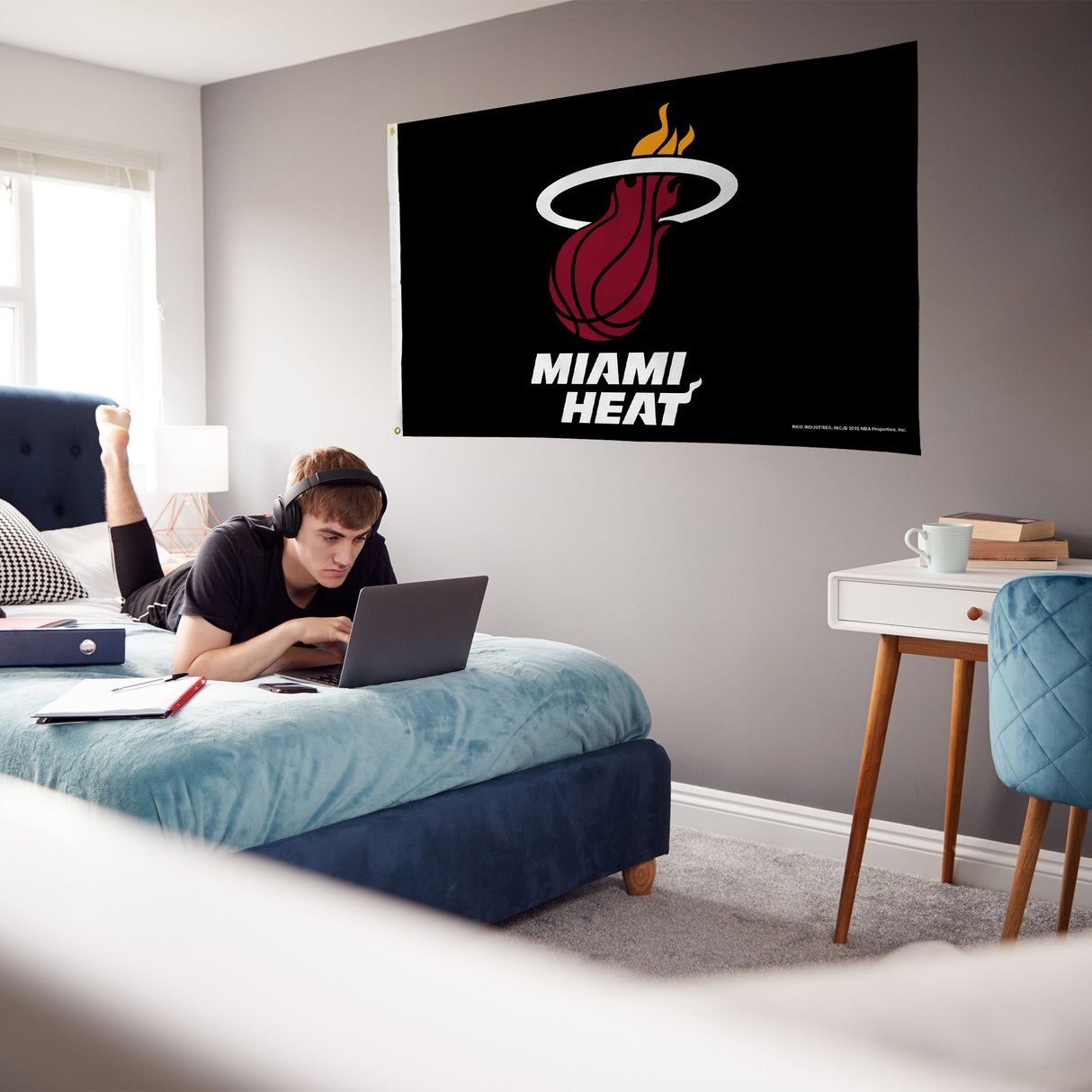 NBA Miami Heat 3x5 Banner Flag Fan Gear NBA Miami Heat
