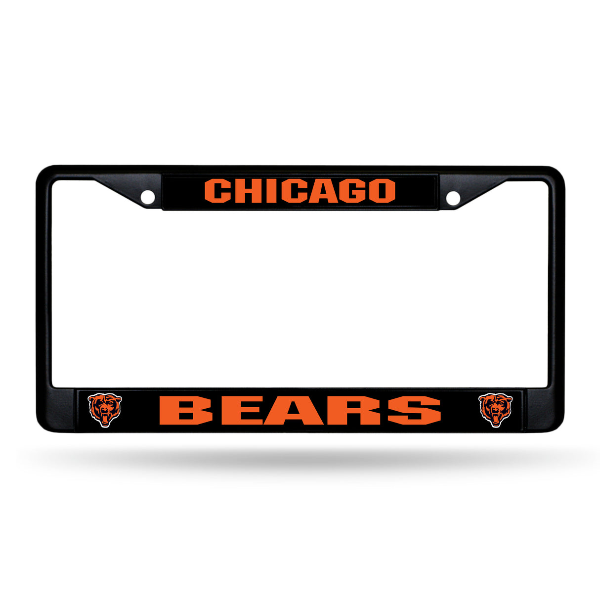NFL Chicago Bears Black Chrome License Plate Frame Fan Gear NFL Chicago Bears