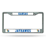 NCAA Kansas Jayhawks Chrome License Plate Frame Fan Gear NCAA Kansas Jayhawks
