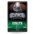 NFL Indianapolis Colts Large Metal Sign Fan Gear NFL Indianapolis Colts