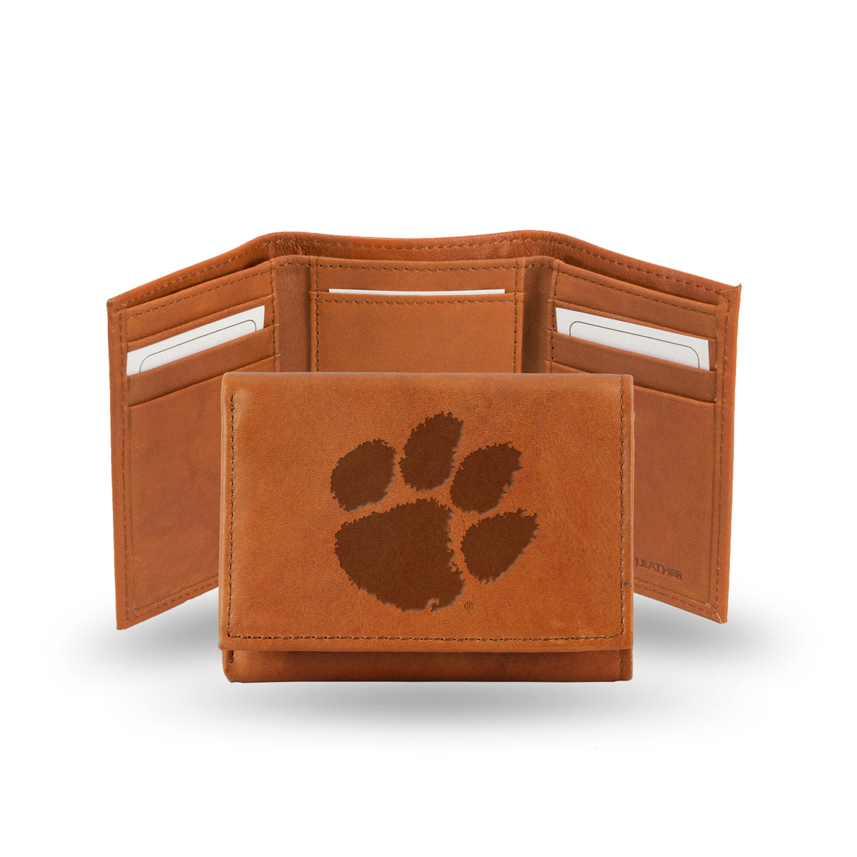 NCAA Clemson Tigers Embossed Tri-Fold Wallet Fan Gear NCAA Clemson Tigers