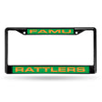 NCAA Florida A&M Rattlers - FAMU Laser Cut Black Chrome License Plate Frame Fan Gear NCAA Florida A&M Rattlers