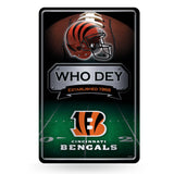 NFL Cincinnati Bengals Large Metal Sign Fan Gear NFL Cincinnati Bengals