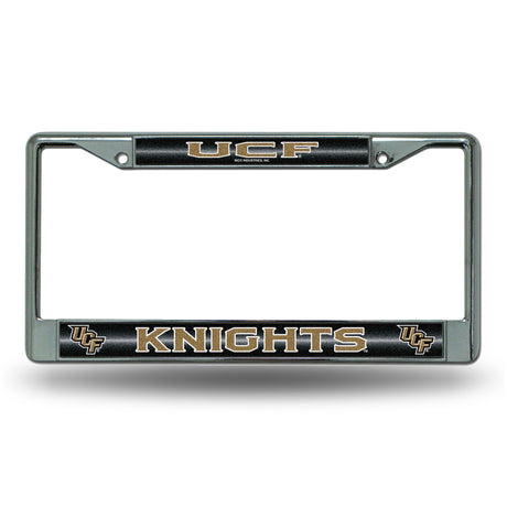 NCAA Central Florida Knights - UCF Chrome Glitter License Plate Frame Fan Gear NCAA Central Florida Knights