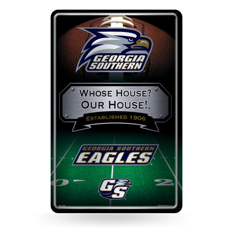 NCAA Georgia Southern Eagles Large Metal Sign Fan Gear NCAA Georgia Southern Eagles