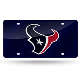 NFL Houston Texans Laser Cut License Plate Tag Fan Gear NFL Houston Texans