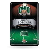 NCAA Ohio Bobcats Large Metal Sign Fan Gear NCAA Ohio Bobcats