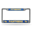 NCAA Pitt Panthers Chrome Glitter License Plate Frame Fan Gear NCAA Pitt Panthers