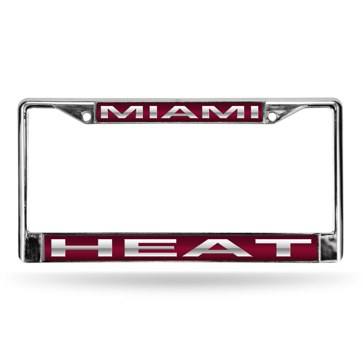 NBA Miami Heat Laser Cut Chrome License Plate Frame Fan Gear NBA Miami Heat