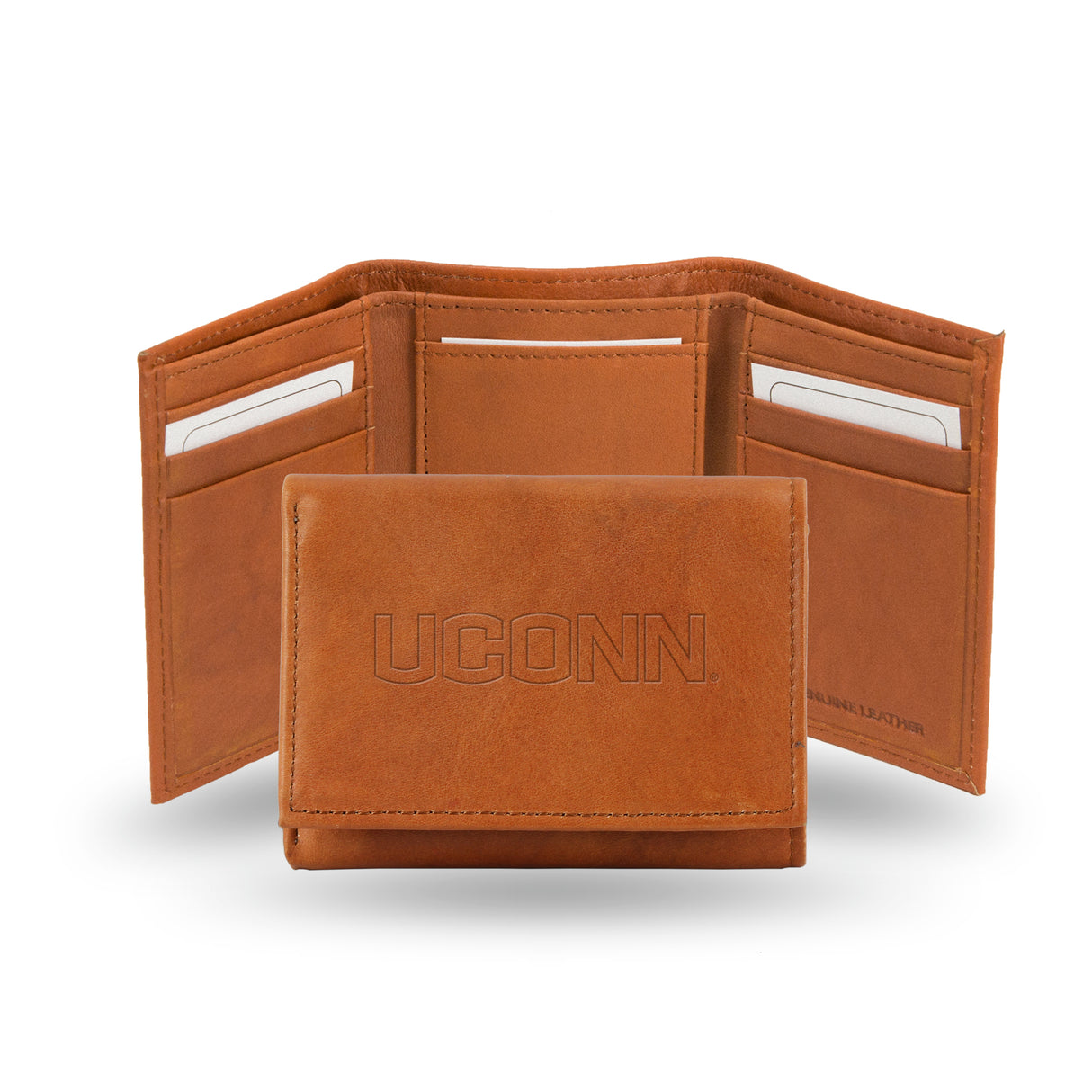 NCAA Connecticut Huskies - UCONN Embossed Tri-Fold Wallet Fan Gear NCAA Connecticut Huskies