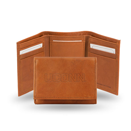 NCAA Connecticut Huskies - UCONN Embossed Tri-Fold Wallet Fan Gear NCAA Connecticut Huskies