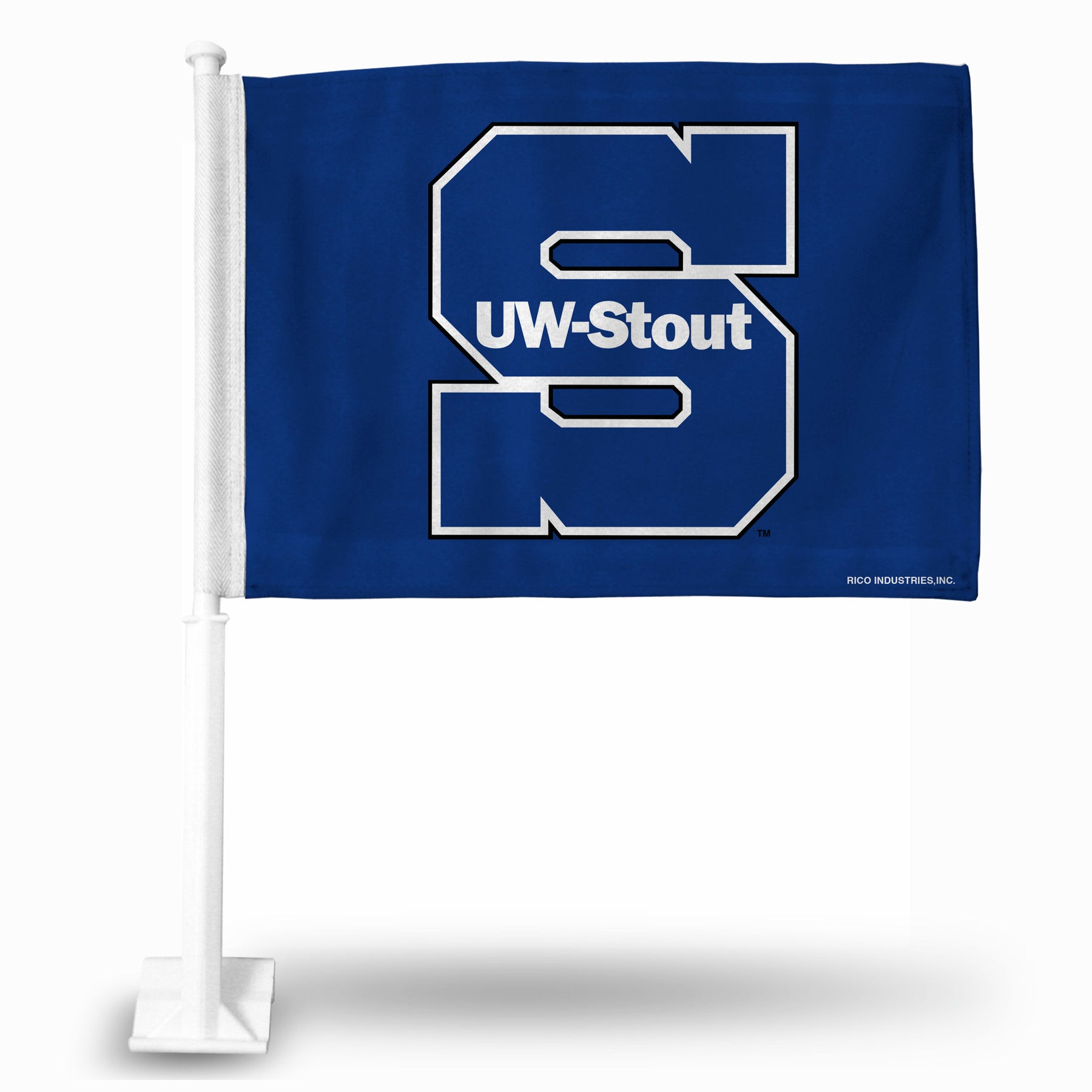 NCAA WisconsinStout Blue Devils Car Flag League Outfitters