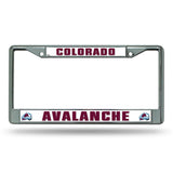 NHL Colorado Avalanche Chrome License Plate Frame Fan Gear NHL Colorado Avalanche