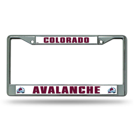 NHL Colorado Avalanche Chrome License Plate Frame Fan Gear NHL Colorado Avalanche