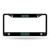 NBA Boston Celtics Black Chrome License Plate Frame Fan Gear NBA Boston Celtics